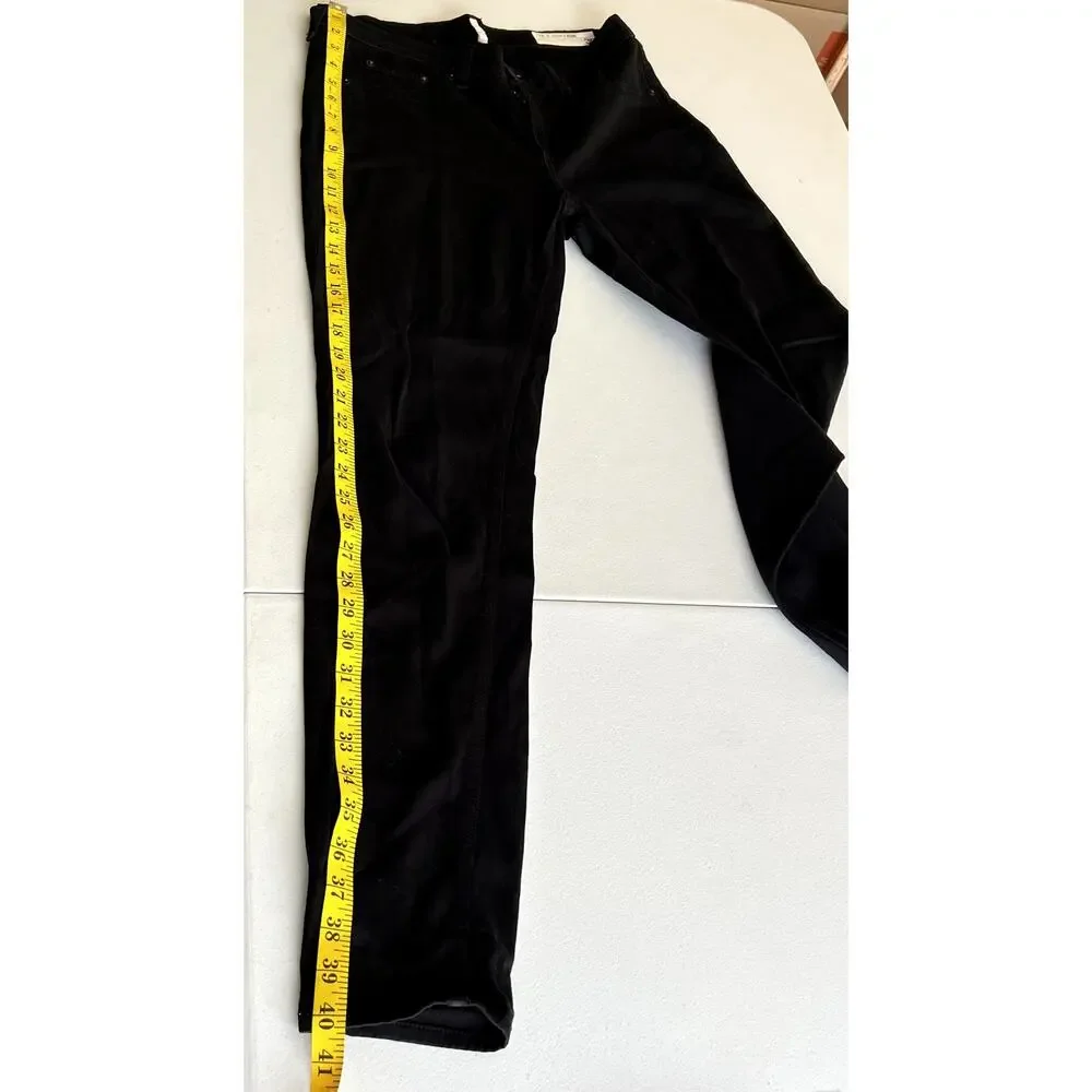rag & bone Legging Jeans Women 30 Washed Black Stretch Modal Skinny Mid Rise
